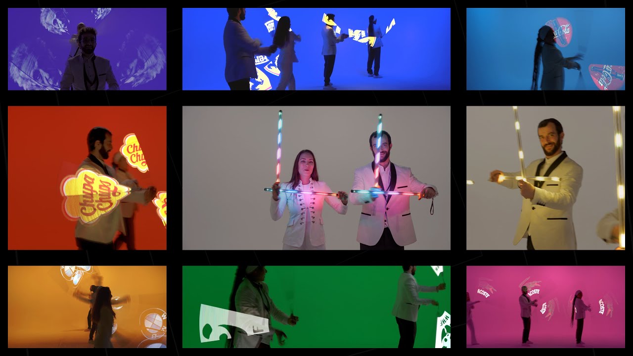 Logo Reveal avec Jongleurs Lumineux LED (vidéo)