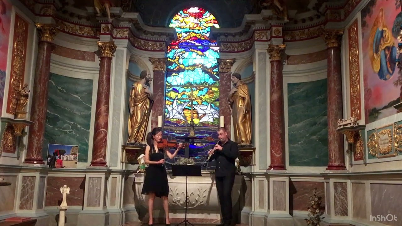 Duo de musique classique violon hautbois - Chant de Noel (vidéo)